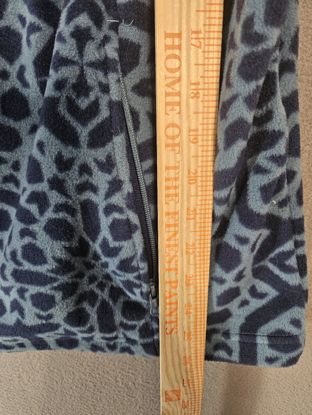 Columbia Womens Fleece Vest Plus 1X Aztec Pattern Blue Full Zip Hiking Outdoors - Picture 5 of 8